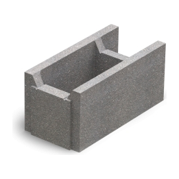 Блок малый бетонный несъемной опалубки Золотой Мандарин М-100 510х250х235 мм